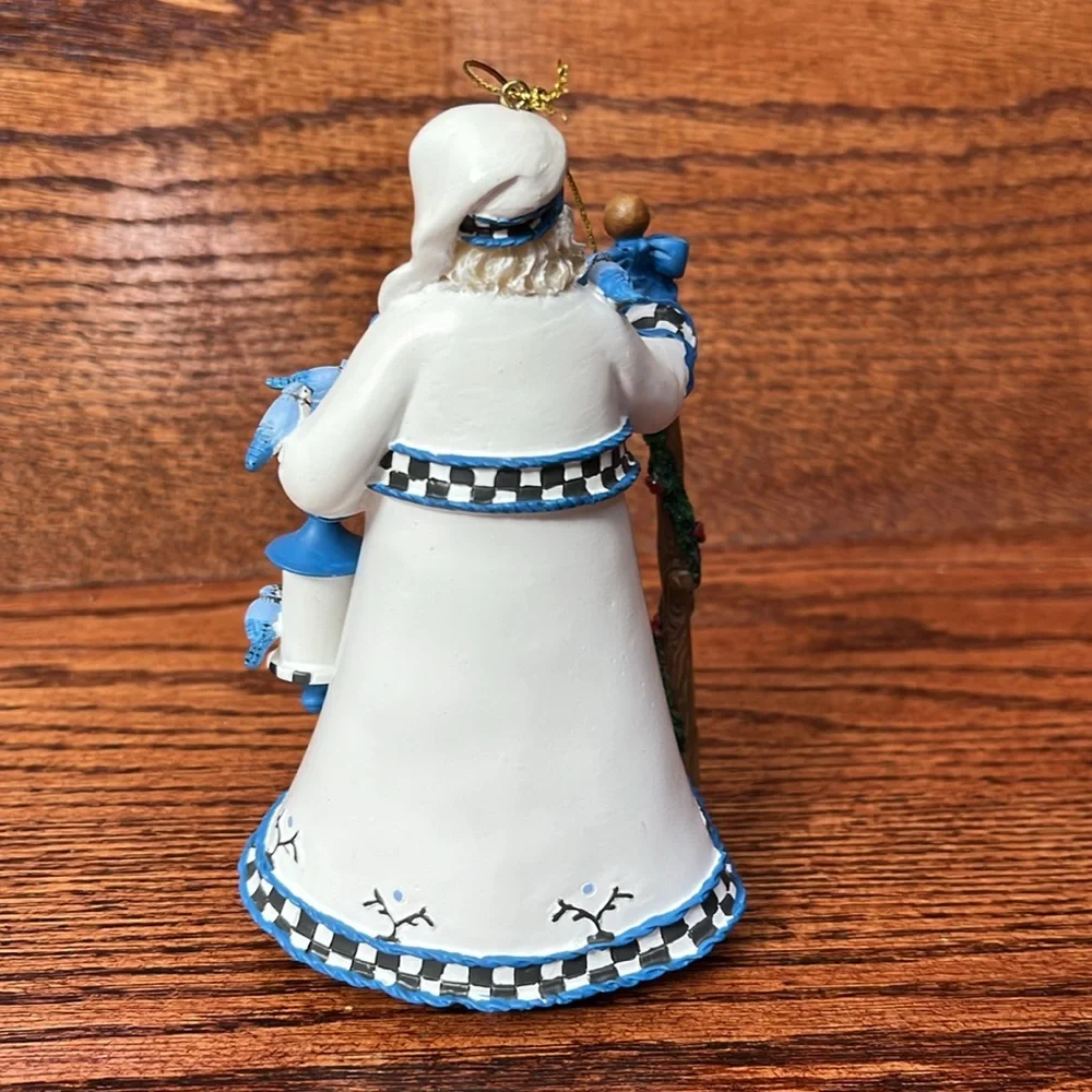 Ashton Drake Blue Joy Santa's Feathered Friends Ornament Collection